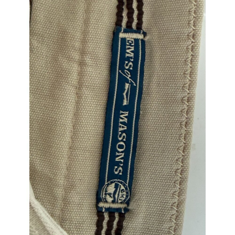 EM'S of Mason's Beige Cotton  Straight-Leg Pants Italy Casual Classic 34/40/33 - Picture 5 of 12